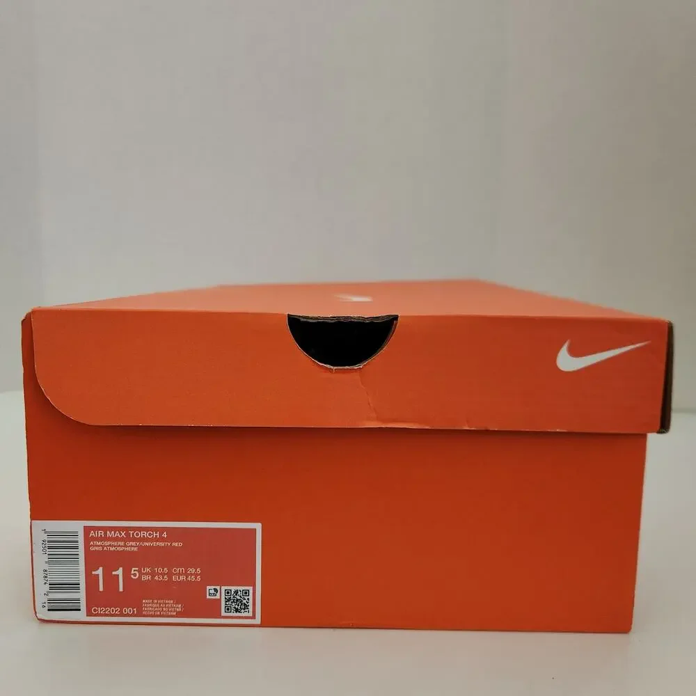 Nike Men's Air Men's Max Torch 4, Atmosphere Grey/University Red-Black, 11.5